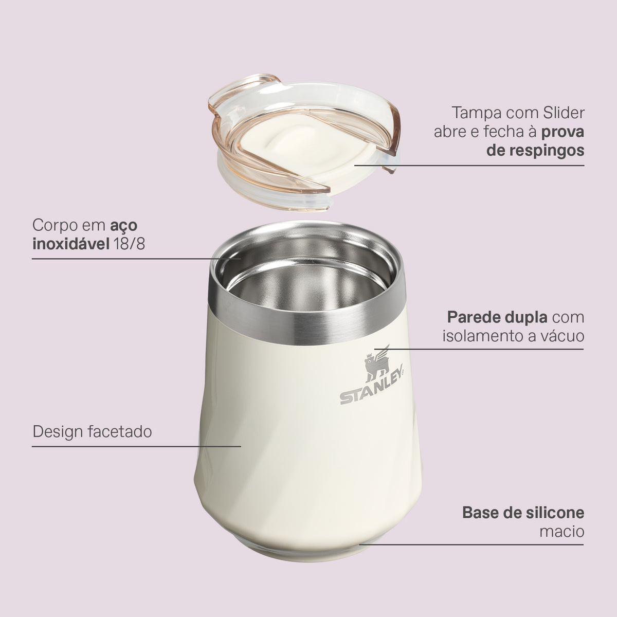 Copo Térmico Reserve Wine Prickly Pear Gradient Gloss | 325ML