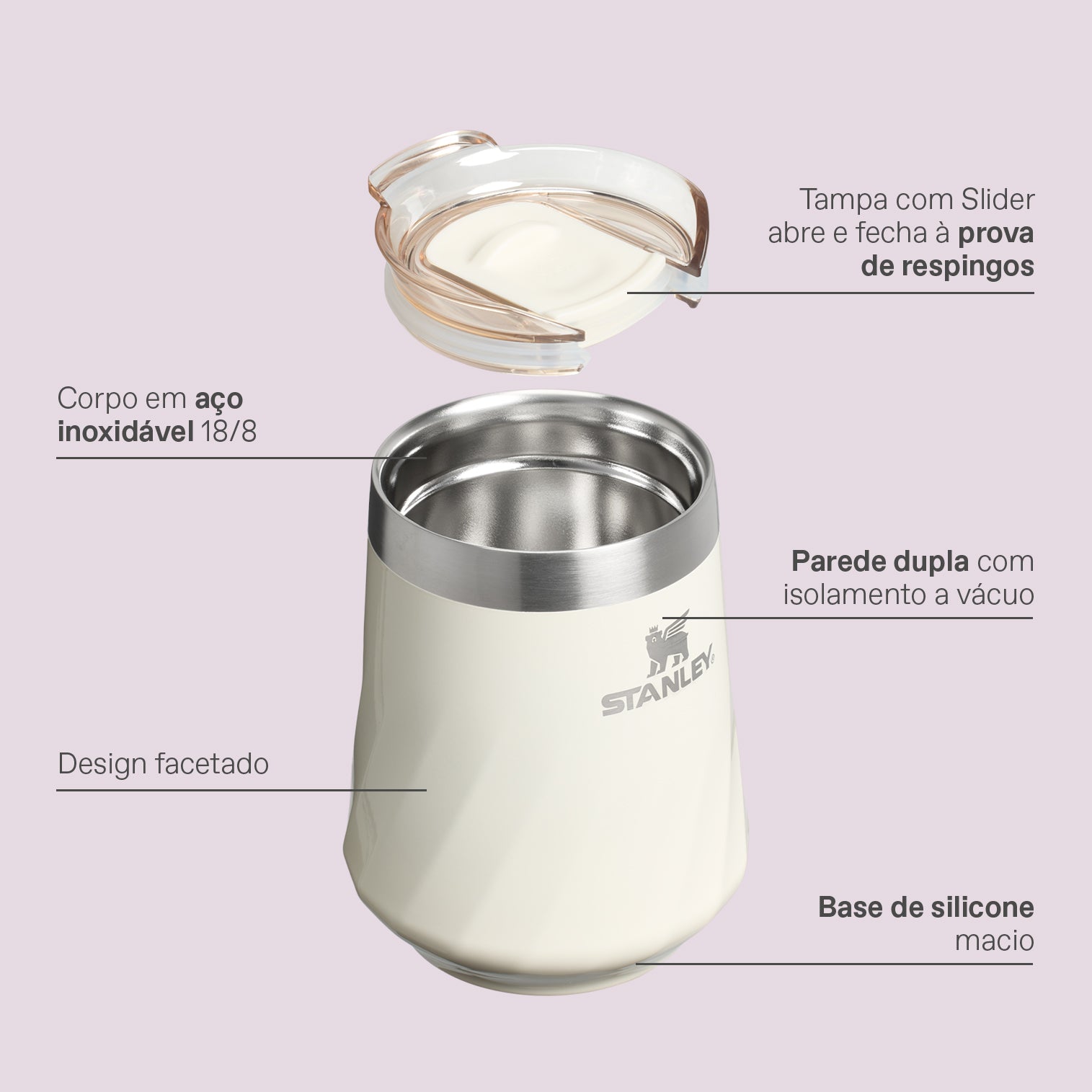 Copo Térmico Reserve Wine Prickly Pear Gradient Gloss | 325ML