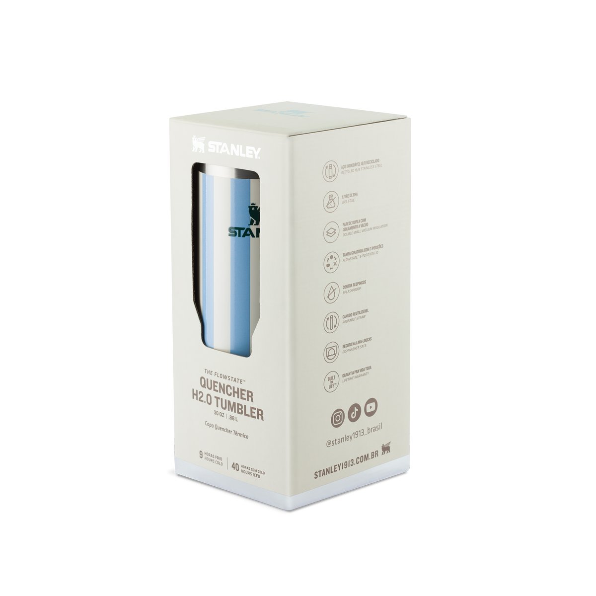 Copo Quencher Cornflower Cabana Gloss | 887ml