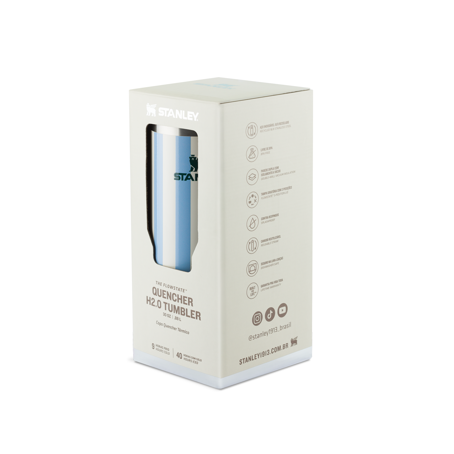 Copo Quencher Cornflower Cabana Gloss | 887ml