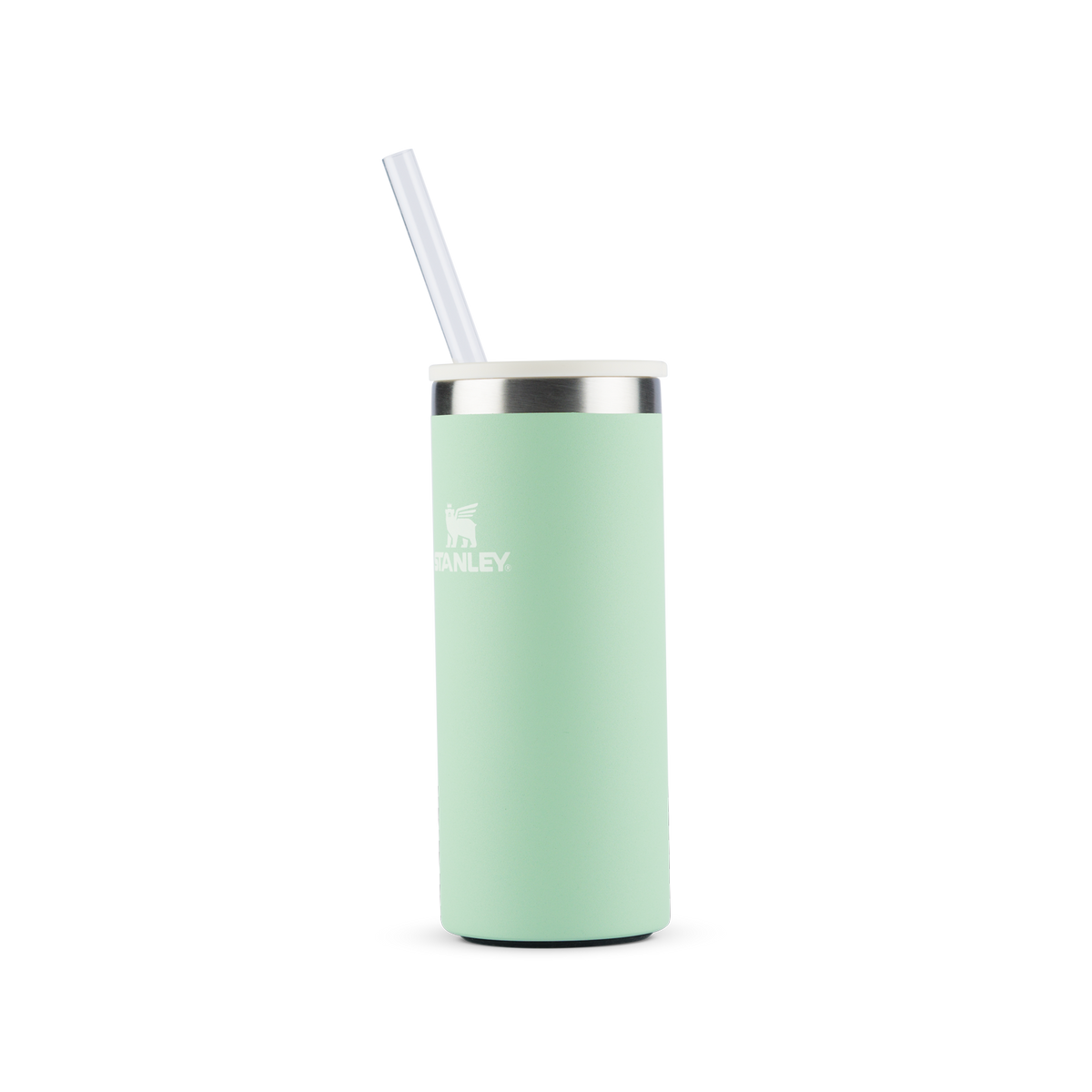 Can Cooler Slim com canudo Pistachio | 296ML