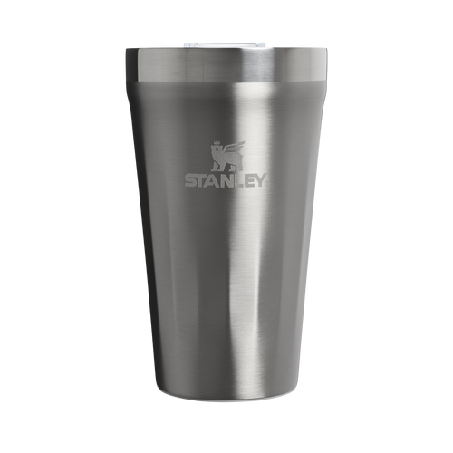 Copo Texturizado Com Tampa Stainless Steel | 473ml