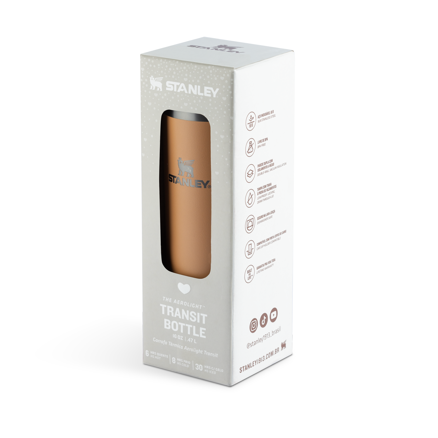 Garrafa Térmica Aerolight Transit Camel | 473ml