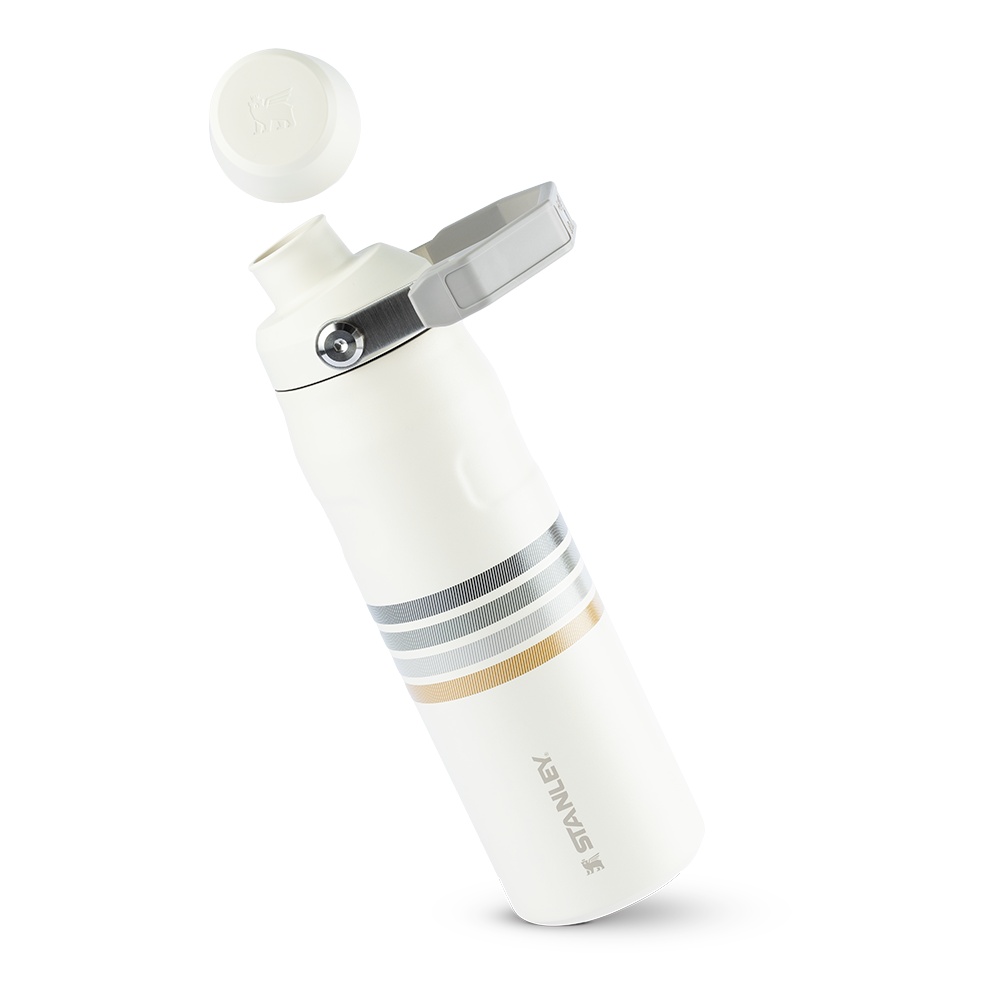 Garrafa Térmica Aerolight Fast Flow Varsity Cream Ash Stripes | 710ml