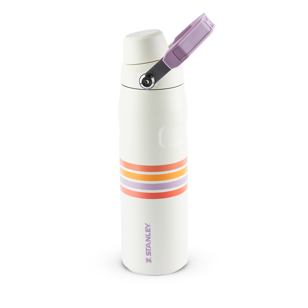 Garrafa Térmica Aerolight Fast Flow Varsity Cream Lilac Stripes | 710ml