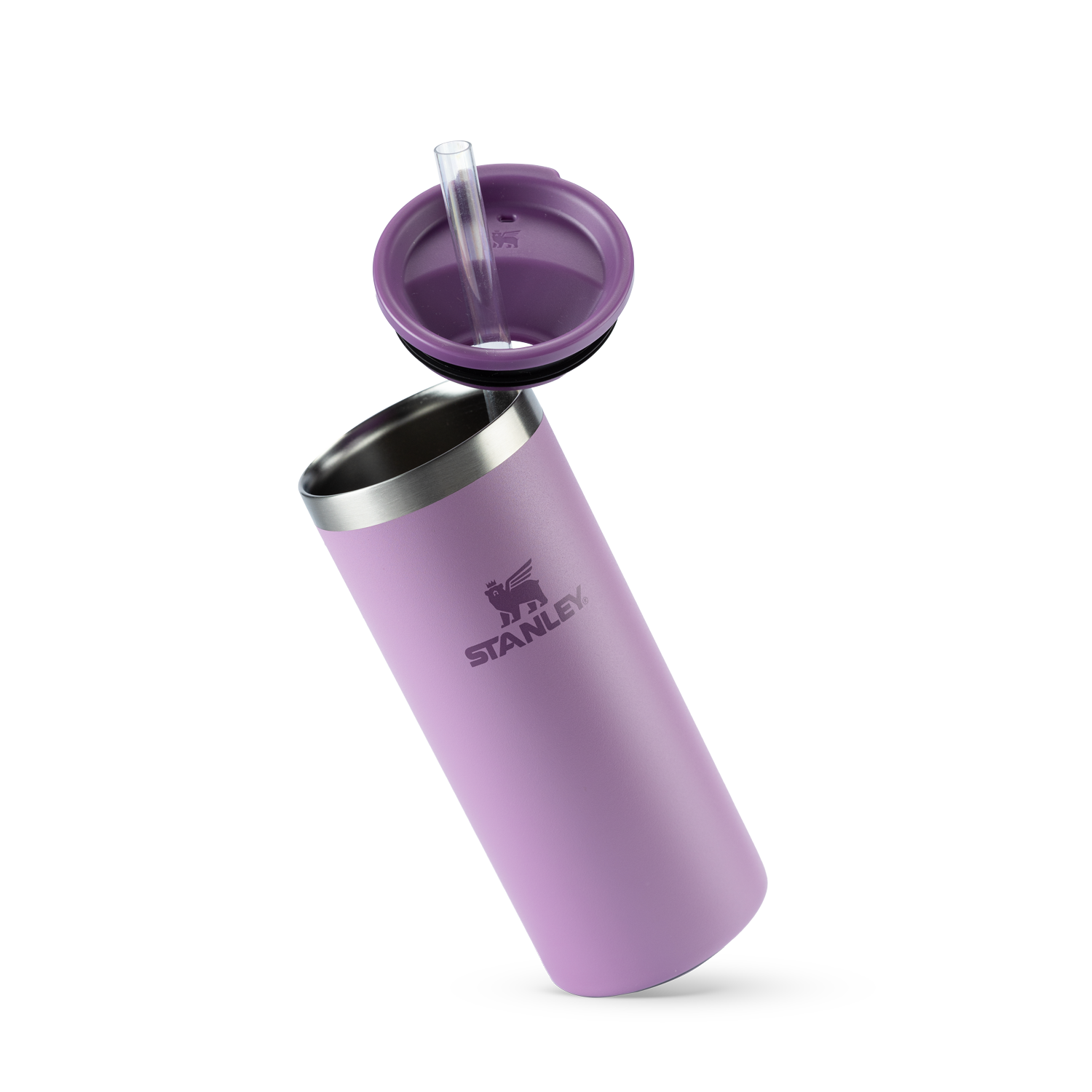 Can Cooler Slim com canudo Lilac | 296ML