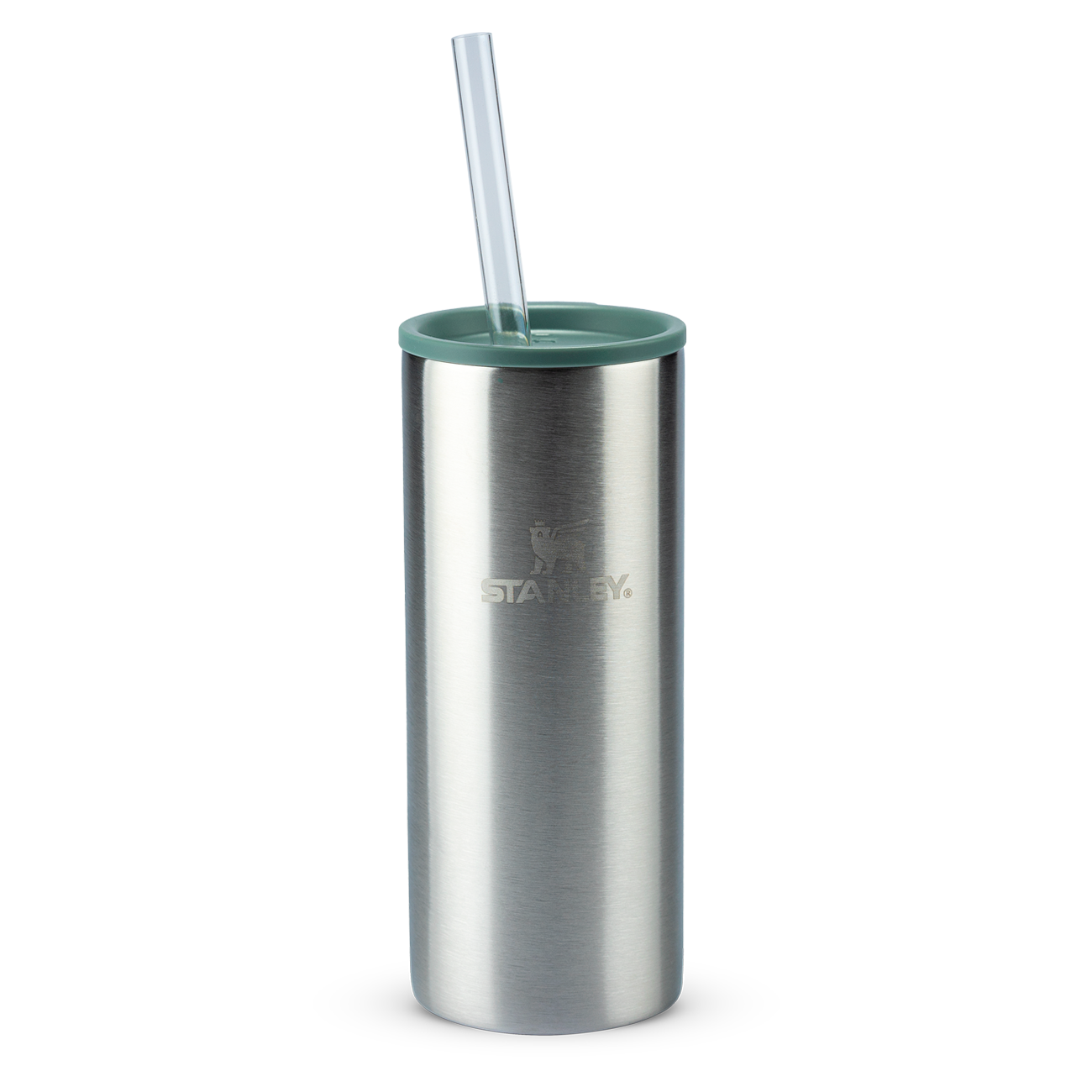Can Cooler Slim com canudo Stainless Steel Shale | 296ML