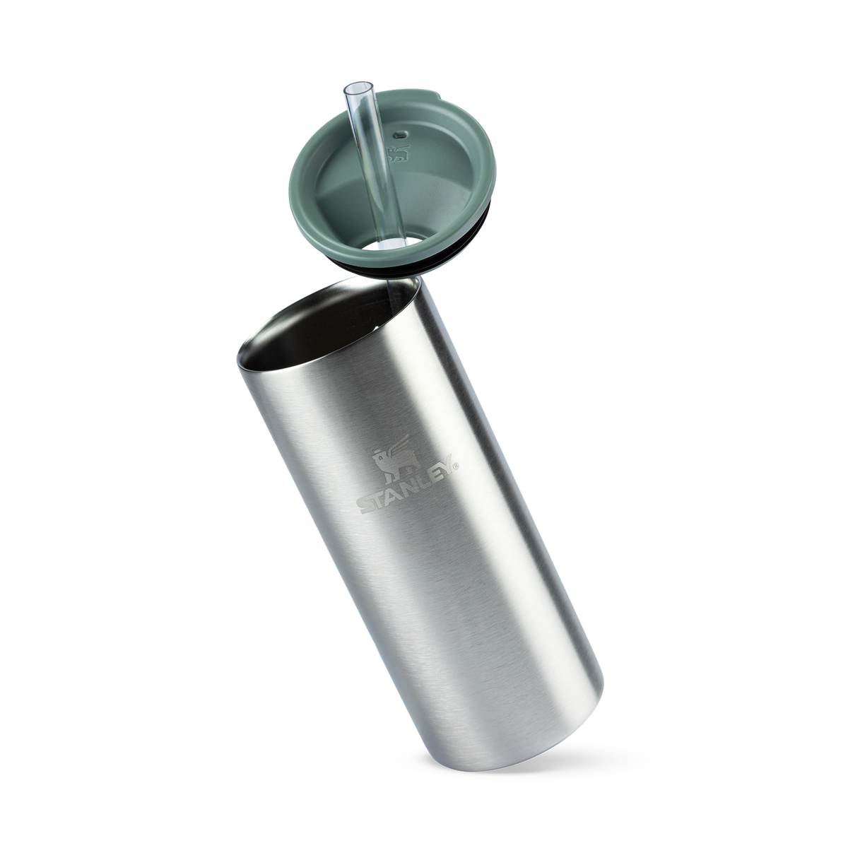 Can Cooler Slim com canudo Stainless Steel Shale | 296ML