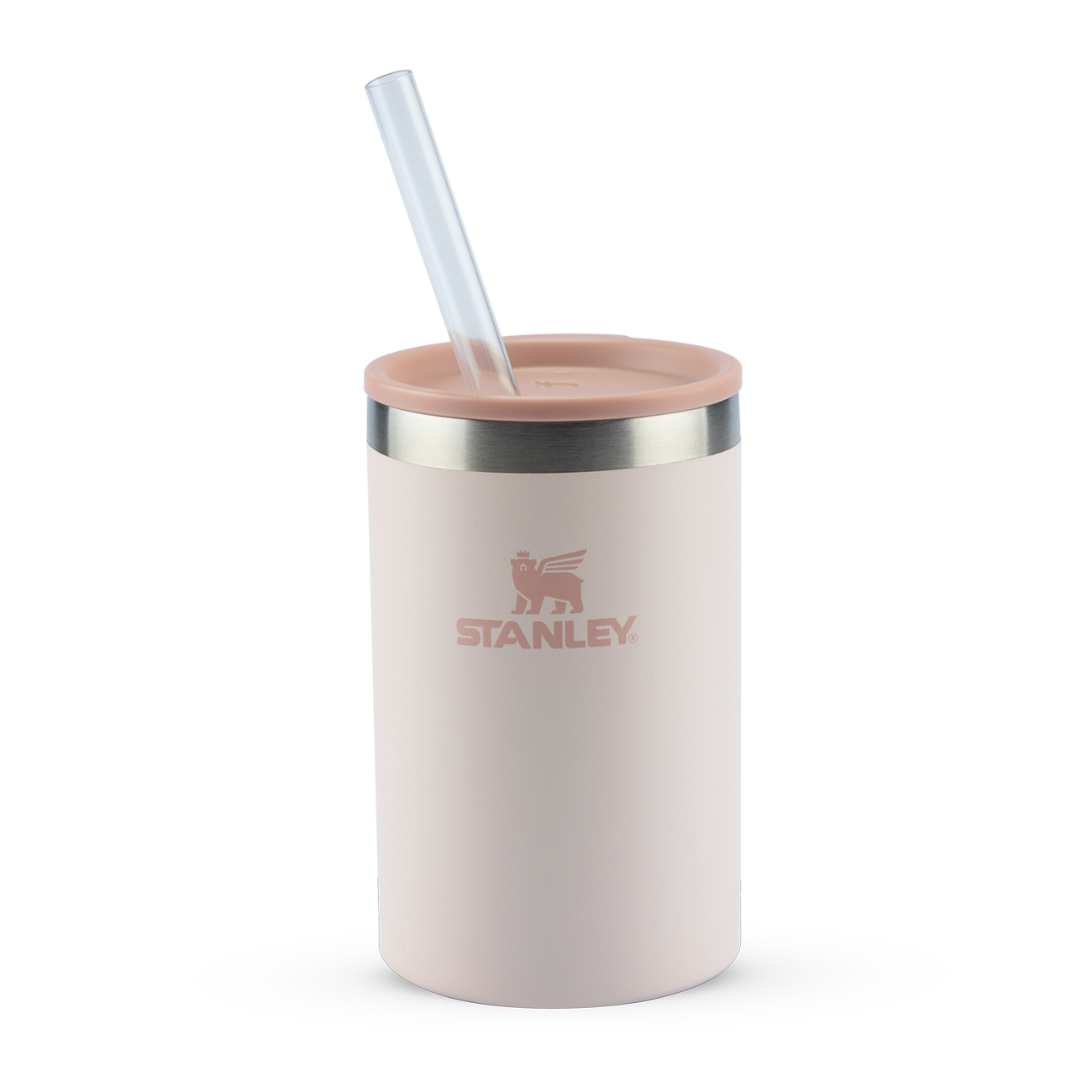 Can Cooler com canudo Rose Quartz | 296ML