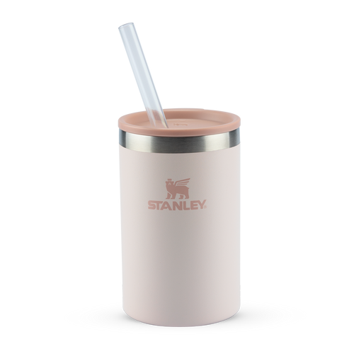 Can Cooler com canudo Rose Quartz | 296ML